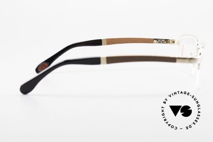 Bugatti 547 Padouk Edelholz Brille Gold L, Größe: large, Passend für Herren