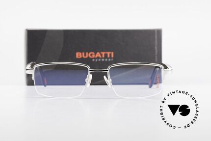 Bugatti 547 Ebenholz Palladium Brille M, Größe: medium, Passend für Herren