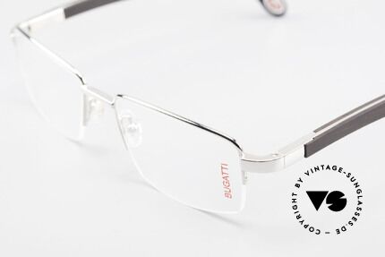 Bugatti 547 Ebenholz Palladium Brille L, absolutes Spitzen-Produkt in Design & Verarbeitung, Passend für Herren