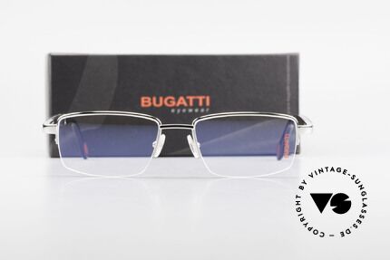 Bugatti 547 Ebenholz Palladium Brille L, Größe: large, Passend für Herren