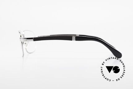 Bugatti 548 Ebenholz Ruthenium Brille L, flexible Federscharniere für eine optimale Passform, Passend für Herren