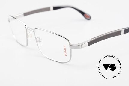 Bugatti 548 Ebenholz Ruthenium Brille L, Größe: large, Passend für Herren