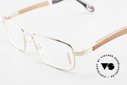 Bugatti 548 Padouk Edelholz Brille Gold M, Größe: medium, Passend für Herren