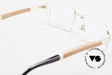 Bugatti 548 Padouk Edelholz Brille Gold M, Größe: medium, Passend für Herren