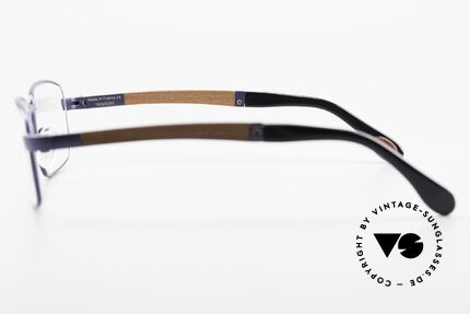 Bugatti 548 Padouk Holzbrille Nachtblau M, absolutes Spitzen-Produkt in Design & Verarbeitung, Passend für Herren