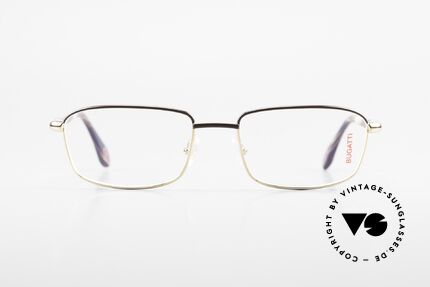 Bugatti 540 Vergoldete Naturhorn Brille, Metall-Fassung (L Gr. 57/19) ist VERGOLDET, 22kt, Passend für Herren