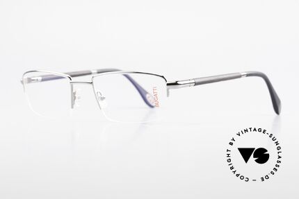 Bugatti 535 Naturhorn Brille Palladium, Bügel sind aus echtem dunklen Horn (Naturmaterial), Passend für Herren