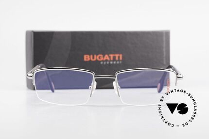 Bugatti 535 Naturhorn Brille Palladium, Größe: medium, Passend für Herren