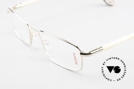 Bugatti 536 Vergoldete Naturhorn Brille, flexible Federscharniere für eine optimale Passform, Passend für Herren