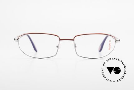 Bugatti 541 Naturhorn Brille Palladium, Metall-Fassung (in Gr. 56/19) ist Palladium-plattiert, Passend für Herren