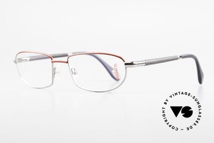 Bugatti 541 Naturhorn Brille Palladium, Bügel sind aus echtem dunklen Horn (Naturmaterial), Passend für Herren