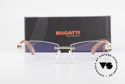 Bugatti 518 Kotibé Edelholz Gold Brille, Größe: large, Passend für Herren
