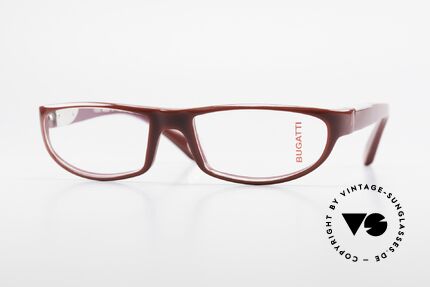 Bugatti 534 Markante Luxusbrille Vintage, markante Kunststoff Brillenfassung von Bugatti, Passend für Herren