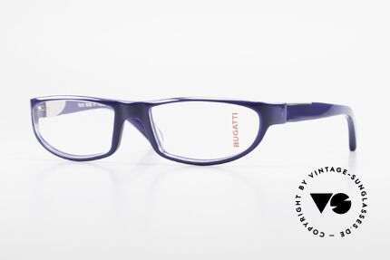 Bugatti 534 Markante Vintage Luxusbrille, markante Kunststoff Brillenfassung von Bugatti, Passend für Herren
