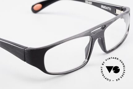 Bugatti 222 Aussergewöhnliche Brille Men, interessantes Rahmendesign in klassisch schwarz, Passend für Herren