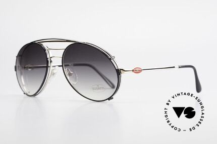 Bugatti 65536 Vintage Brille mit Sonnen Clip, VINTAGE Gestell mit praktischem Sonnen-Clip, Passend für Herren