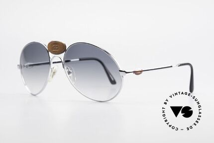 Bugatti 64745 Seltene Sammlersonnenbrille, einzigartiger Rahmen mit markantem Bugatti-Leder-Logo, Passend für Herren