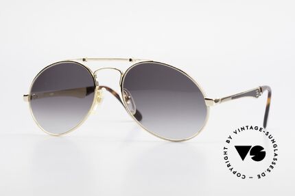 Bugatti 11911 80er Herren Luxus Sonnenbrille, 80er vintage Herren-Sonnenbrille, LARGE 56/20, Passend für Herren