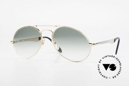 Bugatti 11908 80er Luxus Sonnenbrille XLarge, 80er vintage Herren-Sonnenbrille, XL Gr. 58/20, Passend für Herren