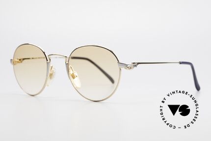 Bugatti EB600 Small 90er Luxus Panto Brille, gold/palladium-Brille der 'Ettore Bugatti' Serie, Passend für Herren