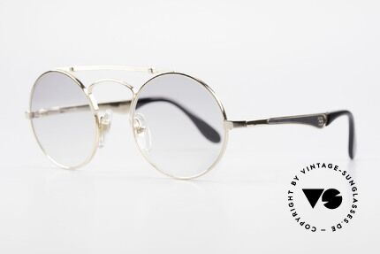 Bugatti 11711 Small Luxus Sonnenbrille Rund, eine RUNDE vintage Bugatti Brille ist äußerst selten, Passend für Herren