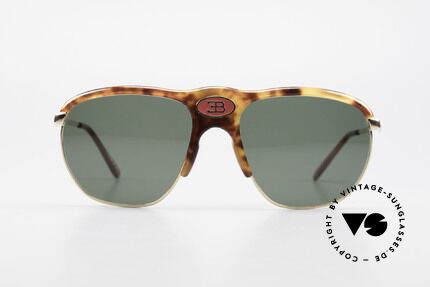 Bugatti 65218 Seltene Alte 70er Bugatti Brille, elegante Schildpatt-Optik (Original aus den 70ern), Passend für Herren