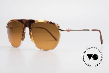 Bugatti 65219 Außergewöhnliche 70er Brille, LARGE Fassung (58mm) in sehr eigenwilliger Form, Passend für Herren