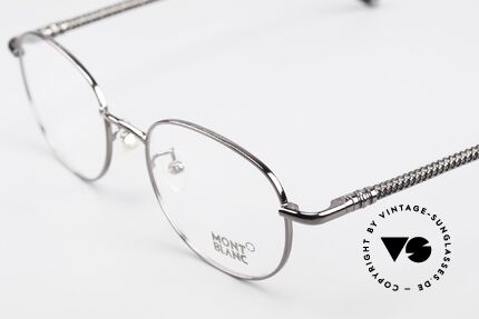 Montblanc MB392 Luxus Pantobrille Gunmetal, KEINE Retrobrille, sondern ein Original von ca. 1999, Passend für Herren und Damen