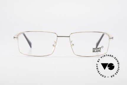 Montblanc MB389 Vergoldete Herren Holzbrille, absolute Top-Qualität mit flexiblen Federscharnieren, Passend für Herren