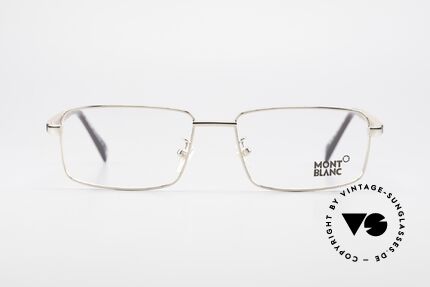Montblanc MB389 Vergoldete Herren Holzbrille, absolute Top-Qualität mit flexiblen Federscharnieren, Passend für Herren