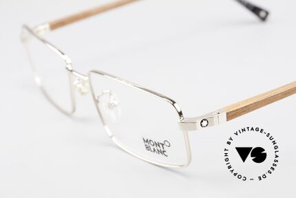 Montblanc MB389 Vergoldete Herren Holzbrille, KEINE Retrobrille, sondern ein Original von ca. 1999, Passend für Herren