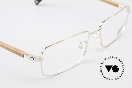 Montblanc MB389 Vergoldete Herren Holzbrille, die Fassung kann natürlich beliebig verglast werden, Passend für Herren