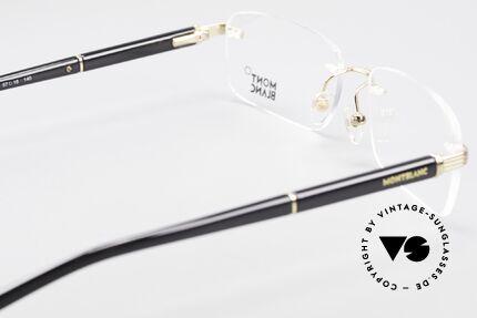 Montblanc MB337 Randlosbrille Vergoldet Luxus, elegante vintage LUXUSbrille; eher eine Herrenform, Passend für Herren