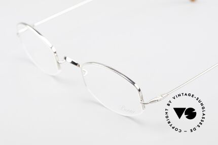 Lunor Classic Halb Randlose Vintage Brille, bekannt für den W-Steg und die schlichten Formen, Passend für Herren und Damen