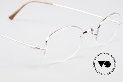 Lunor Classic Halb Randlose Vintage Brille, altes, ungetragenes LUNOR Einzelstück von ca. 1999, Passend für Herren und Damen