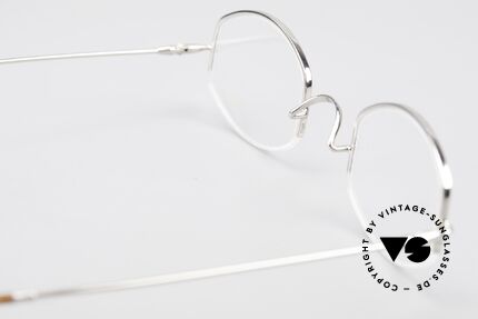 Lunor Classic Halb Randlose Vintage Brille, 115mm Breite = daher eine sehr KLEINE Lunor Brille, Passend für Herren und Damen