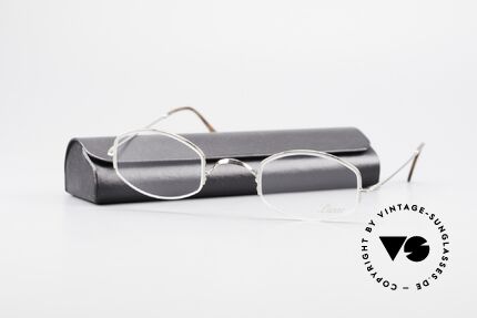 Lunor Classic Halb Randlose Vintage Brille, Größe: extra small, Passend für Herren und Damen