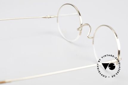 Lunor Classic Oval Halb Randlose Vintage Brille, altes, ungetragenes LUNOR Einzelstück von ca. 1999, Passend für Herren und Damen