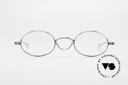 Lunor Swing Oval Vintage Brille Mit Schwenksteg, deutsches Traditionsunternehmen; made in Germany, Passend für Herren und Damen