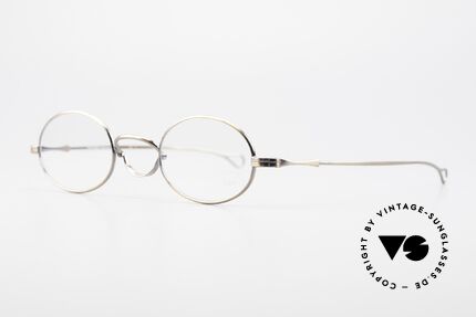 Lunor Swing Oval Vintage Brille Mit Schwenksteg, Brillendesign in Anlehnung an frühere Jahrhunderte, Passend für Herren und Damen