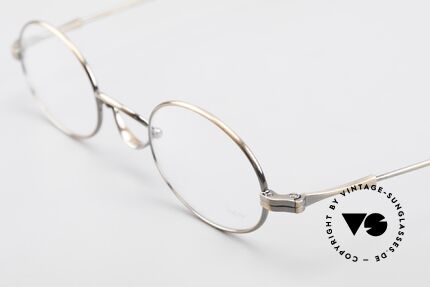 Lunor Swing Oval Vintage Brille Mit Schwenksteg, Schwenksteg als Hommage an die Brillen von ca. 1900, Passend für Herren und Damen