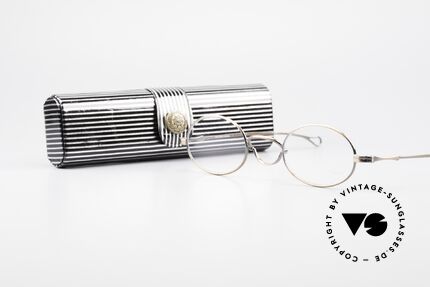Lunor Swing Oval Vintage Brille Mit Schwenksteg, Größe: small, Passend für Herren und Damen