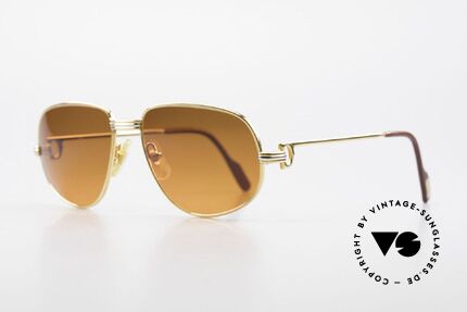 Cartier Romance LC - S Luxus Designer Sonnenbrille, dieses Modell mit LC-Dekor in SMALL Größe 54-16, 130, Passend für Herren und Damen