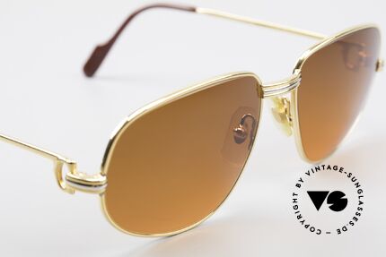 Cartier Romance LC - S Luxus Designer Sonnenbrille, mit originellen neuen Sonnengläsern in Abendrot-Verlauf, Passend für Herren und Damen