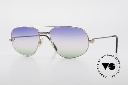 Cartier Romance Santos - L Palladium Luxus Sonnenbrille, exklusives CARTIER Herrenmodell; Large Größe 58°18, Passend für Herren
