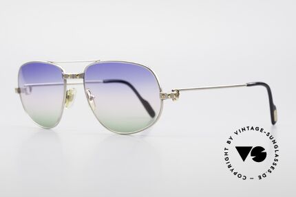Cartier Romance Santos - L Palladium Luxus Sonnenbrille, teure 'Palladium-Edition': sehr leicht u. komfortabel, Passend für Herren