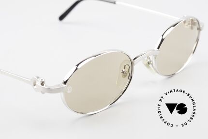 Cartier Spider Ovale Luxus Sonnenbrille 90er, teure Mineralgläser (100% UV) mit CARTIER Gravur, Passend für Herren und Damen