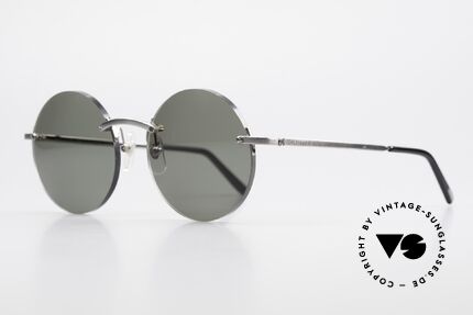 Cartier T-Eye Madison Runde Luxus Sonnenbrille, Glasform identisch der "Madison" in Medium Größe, Passend für Herren und Damen