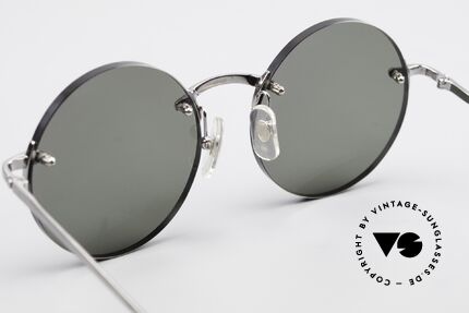 Cartier T-Eye Madison Runde Luxus Sonnenbrille, neue CR39 Gläser in grau-grün G15; 100% UV Schutz, Passend für Herren und Damen