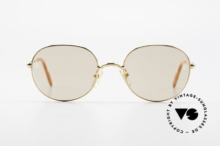 Cartier Antares Runde 90er Luxus Sonnenbrille, Modell aus der feinen 'Thin Rim' Collection von Cartier, Passend für Herren und Damen